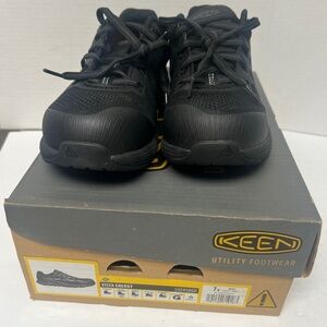 Keen Men's Vista Energy Athletic Work Shoes - Black 7D